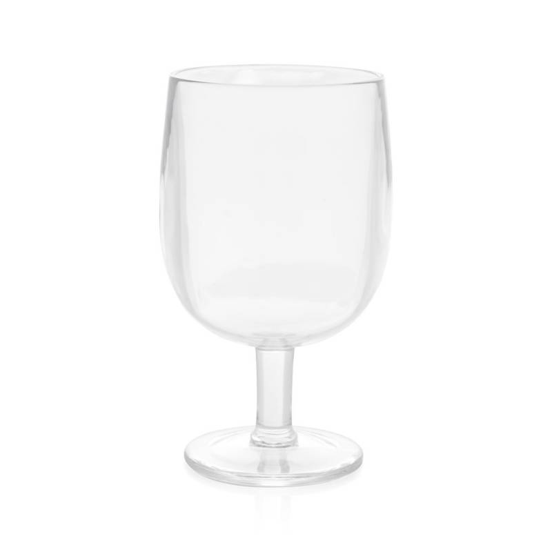 CRATE & BARREL - Copa de Vino de Acrílico Apilable Transparente