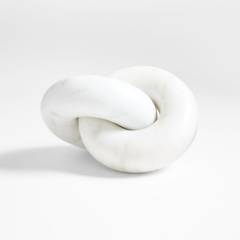 CRATE & BARREL - Escultura de Nudo de Mármol White