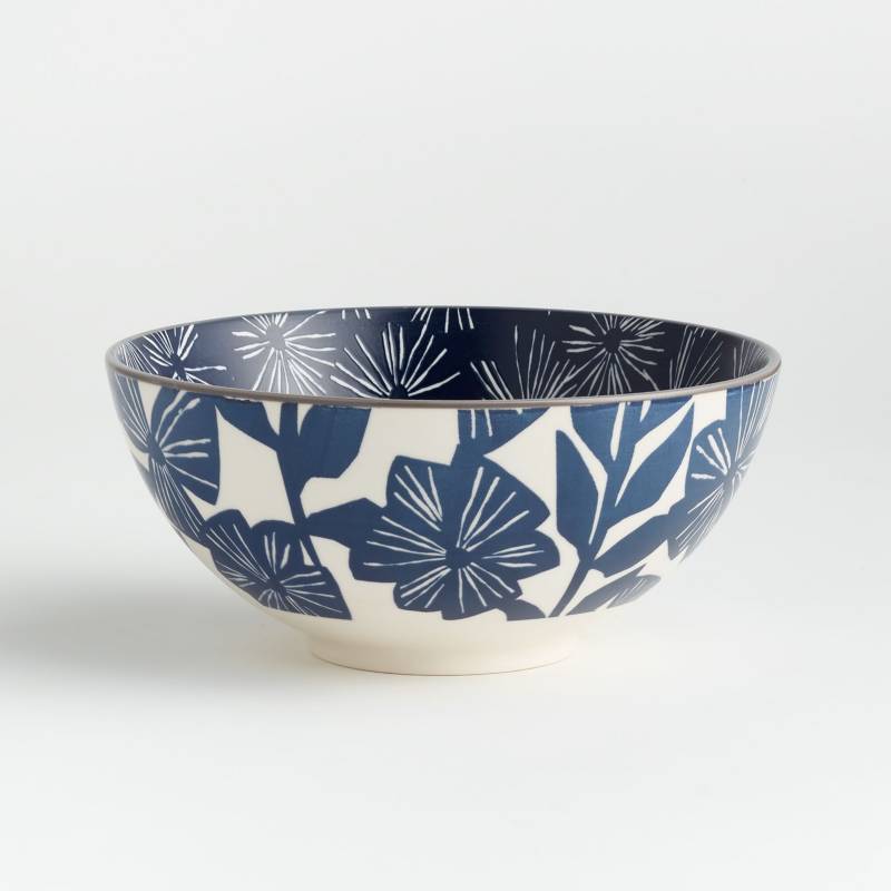 CRATE & BARREL - Bowl Floral Mai Azul 19cm