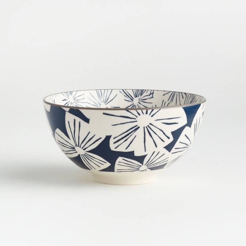 CRATE & BARREL - Bowl Floral Mai Azul 15cm