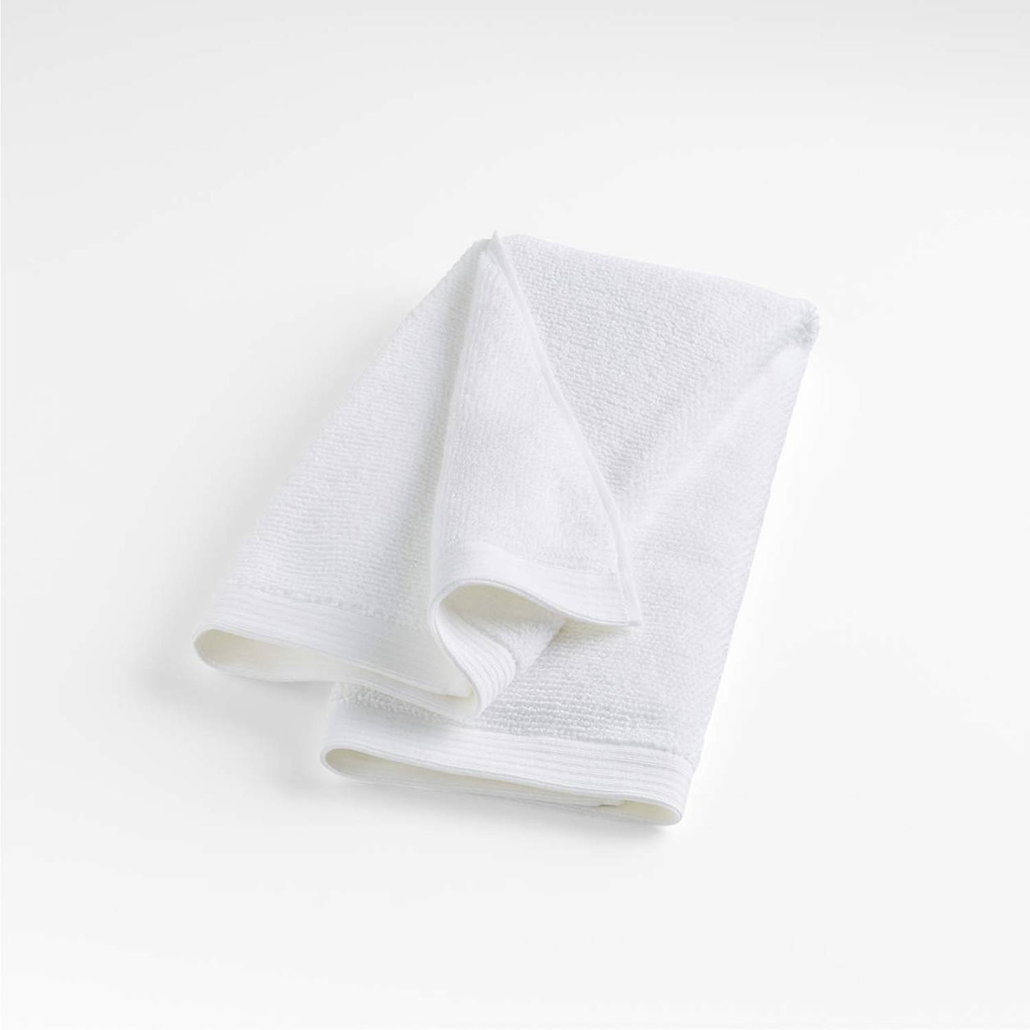 Toalla de cara algodón 550 gsm crepe blanca