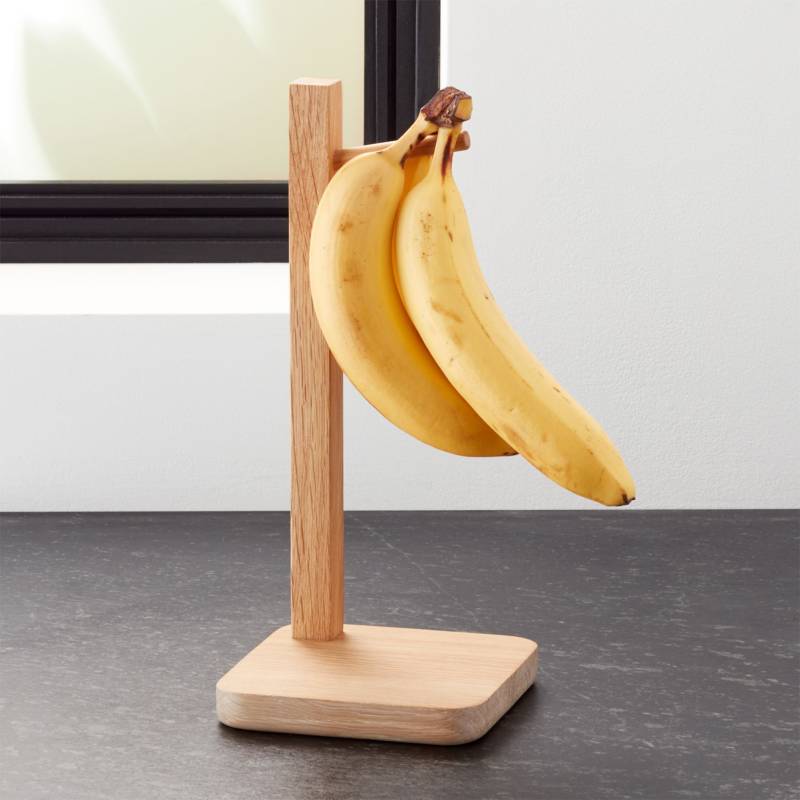CRATE & BARREL - Colgador para Plátanos de Madera