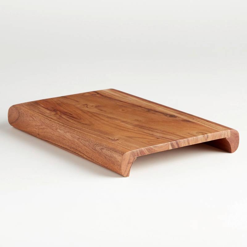 CRATE & BARREL - Tablero de madera rectangular para servir Byhring