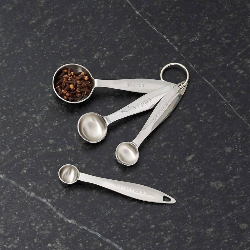 CUCHARAS MEDIDORAS ACERO INOX 4 PZ - Venta de productos para