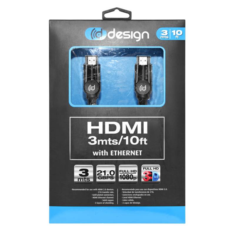 DDESIGN - Cable HDMI Matel 3 Metros