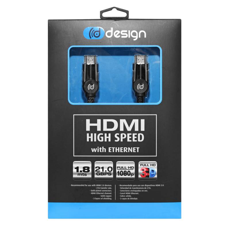 DDESIGN - Cable HDMI AM-AM-1.8M