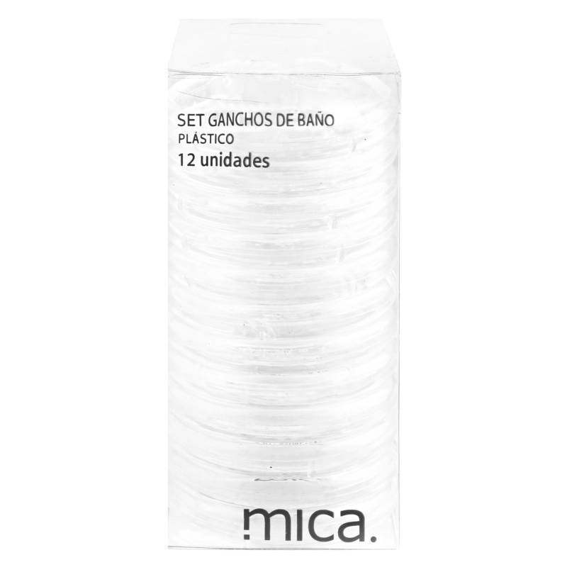 MICA - Set x12 Ganchos Clear