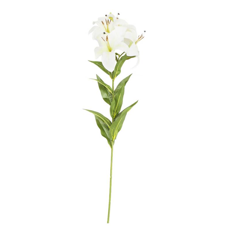 MICA - Flor Lily Blanca 89 cm