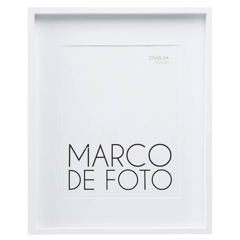 MICA - Marco de Foto Laq Pasp 27 x 35 cm Blanco