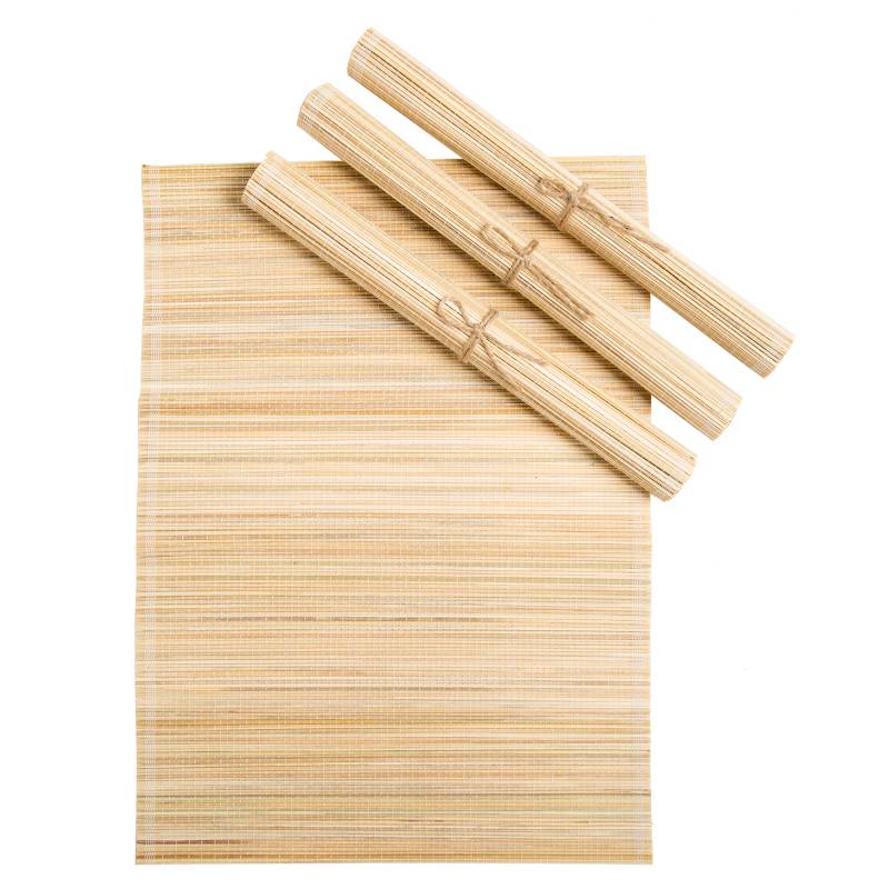 MICA - Set x4 Individual Bamboo Sólido Natural