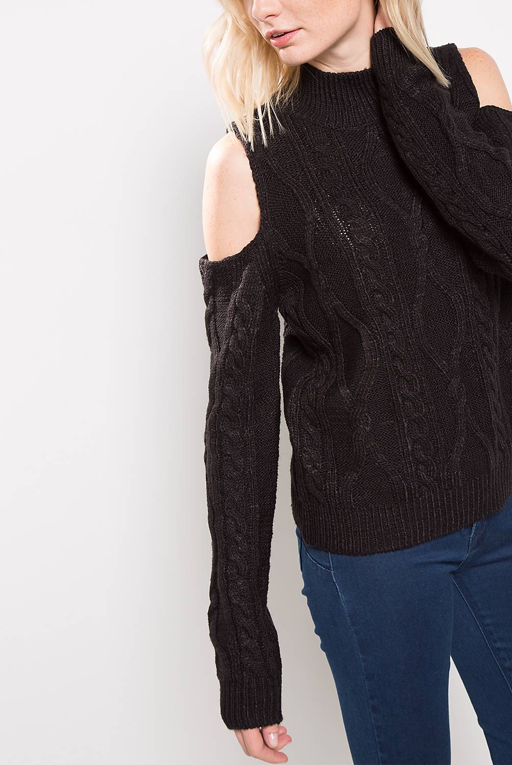 DENIMLAB - Sweater Trenza Off Shoulder