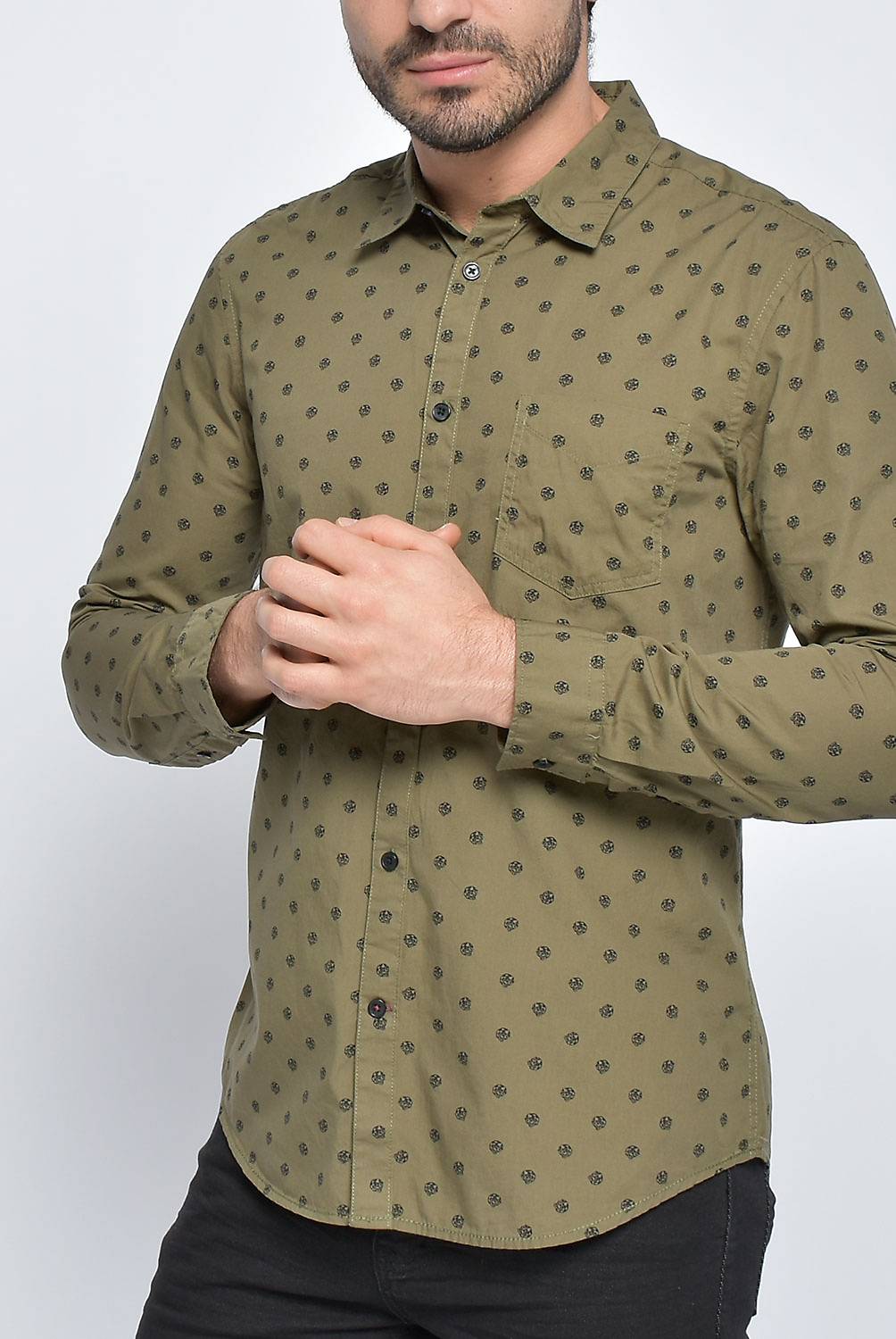 BEARCLIFF - Camisa Slim Estampada