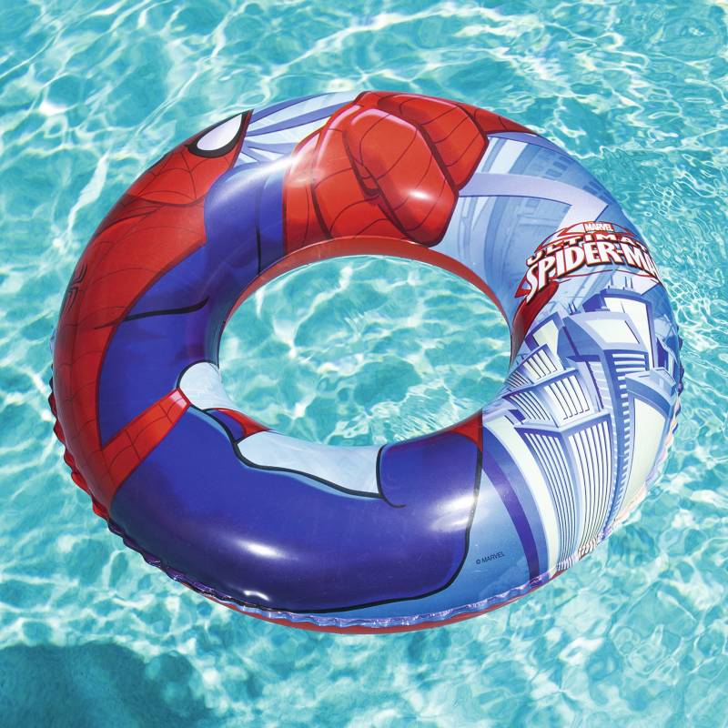 BESTWAY - Flotador inflable circular de Spiderman
