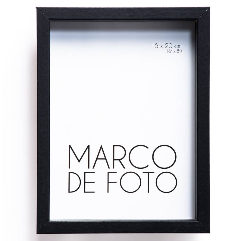 MICA - Marco de Foto Cajón Negro 15 x 20 cm