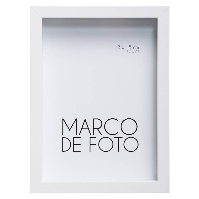 MICA - Marco de Foto Cajón Blanco 13 x 18 cm