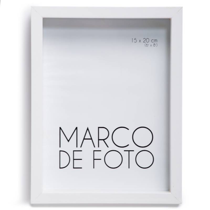 MICA - Marco de Foto Cajón Blanco 15 x 20 cm