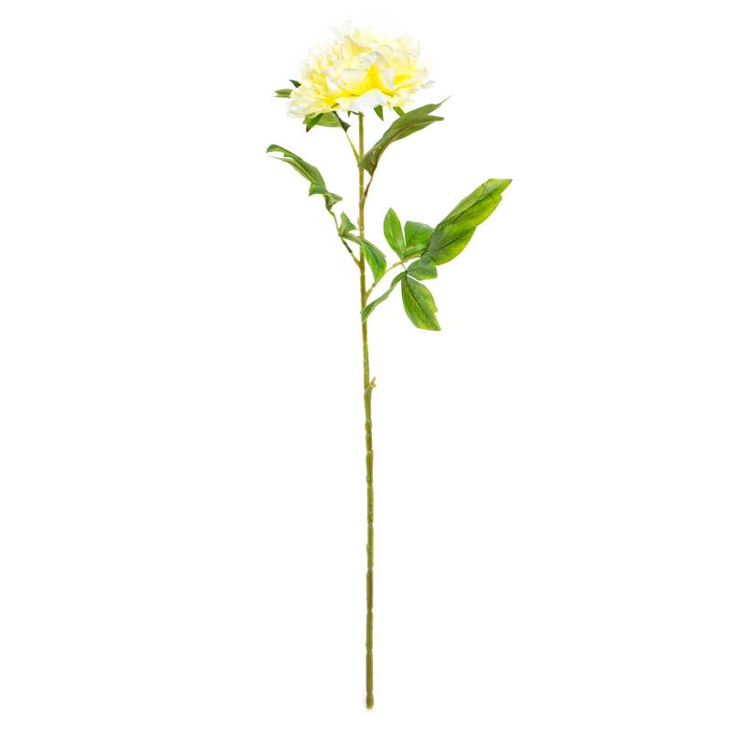 MICA - Flor Peonia Amarillo 78 cm