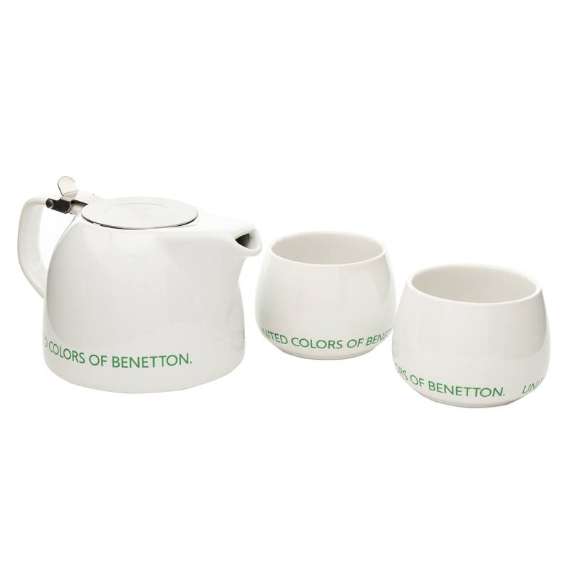 BENETTON - Set Tetera + 2 Mugs