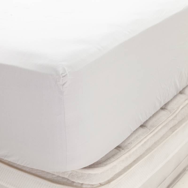  Sábanas bajeras de algodón para cama individual, sábana bajera  ajustable de algodón de fibra larga, sábana bajera de satén suave,  transpirable, lavable a máquina, 180 x 200 + 7.9 in : Hogar y Cocina