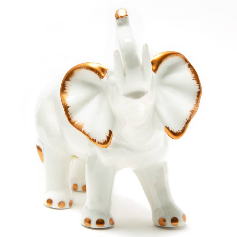 MICA - Adorno Elefante Blanco 14 cm