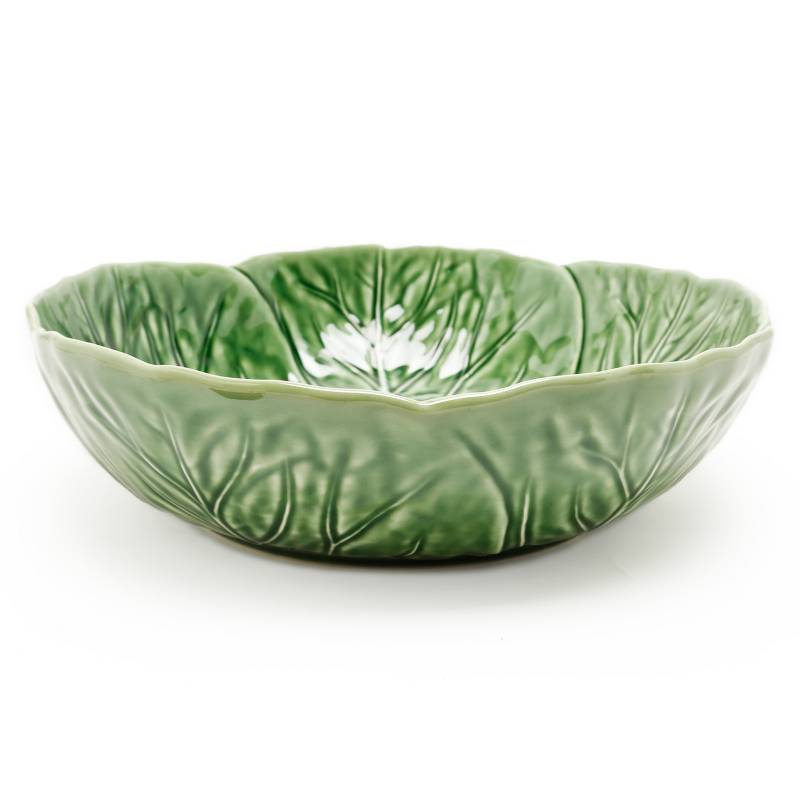 BORDALLO - Bowl Repollo 29 cm Verde Oscuro