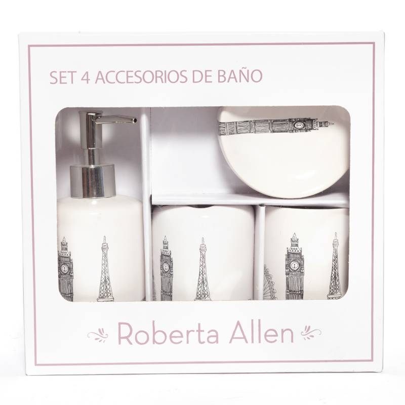 ROBERTA ALLEN - Set Accesorios de Baño Paris