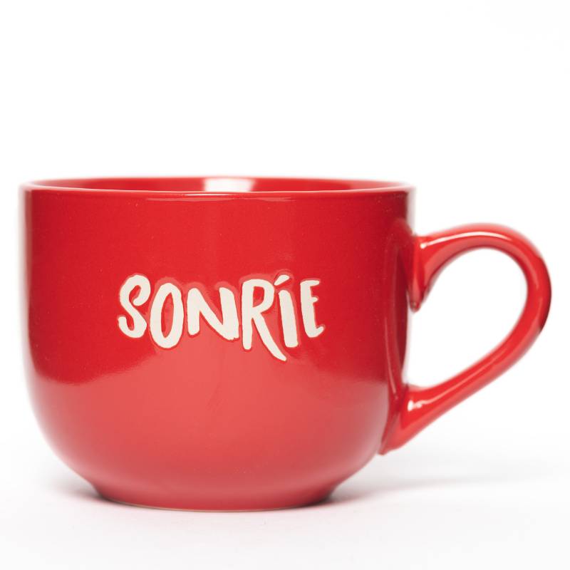 MICA - Mug Rojo "Sonrie"
