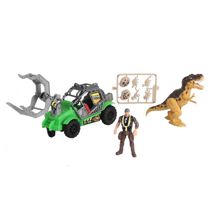 DINO VALLEY - Set Dinosaurio Con Vehículo