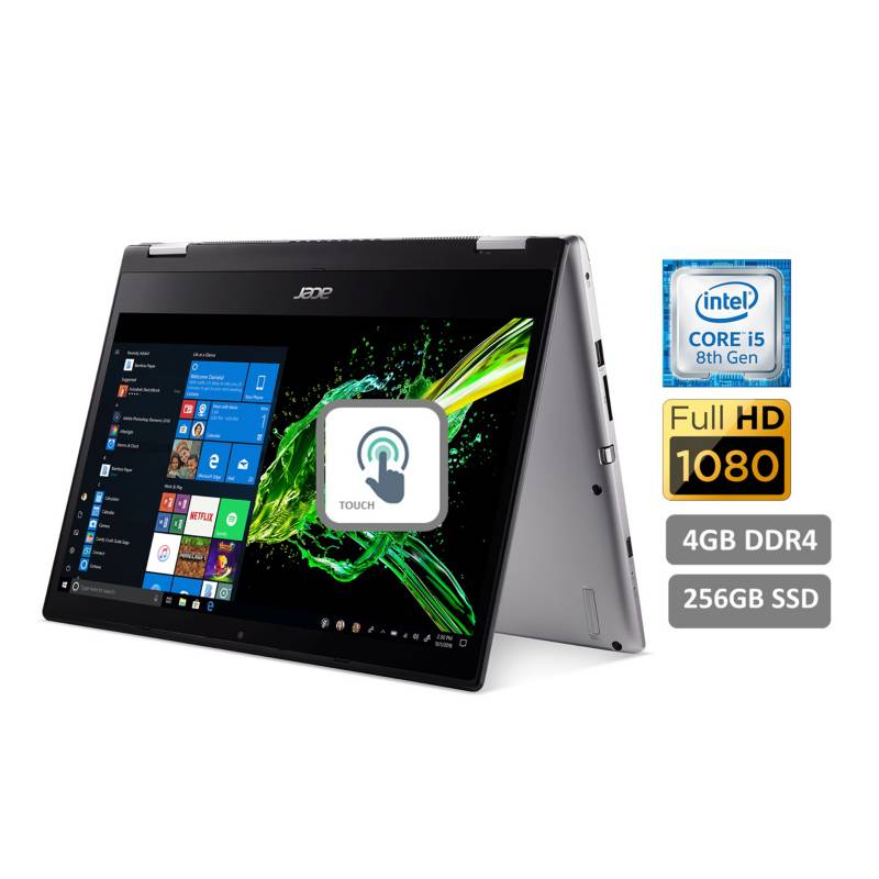 ACER - Laptop 2En1 Spin 3 SP314-52-5964 14"Core i5 4GB 256GB SSD