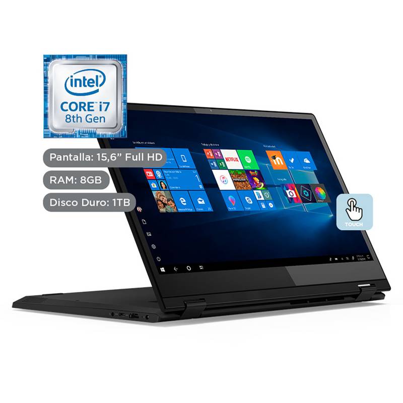 LENOVO - Laptop IdeaPad C34015.6" Core i7 8va Gen 8GB RAM 1TB + 2GB Video Nvidia MX230