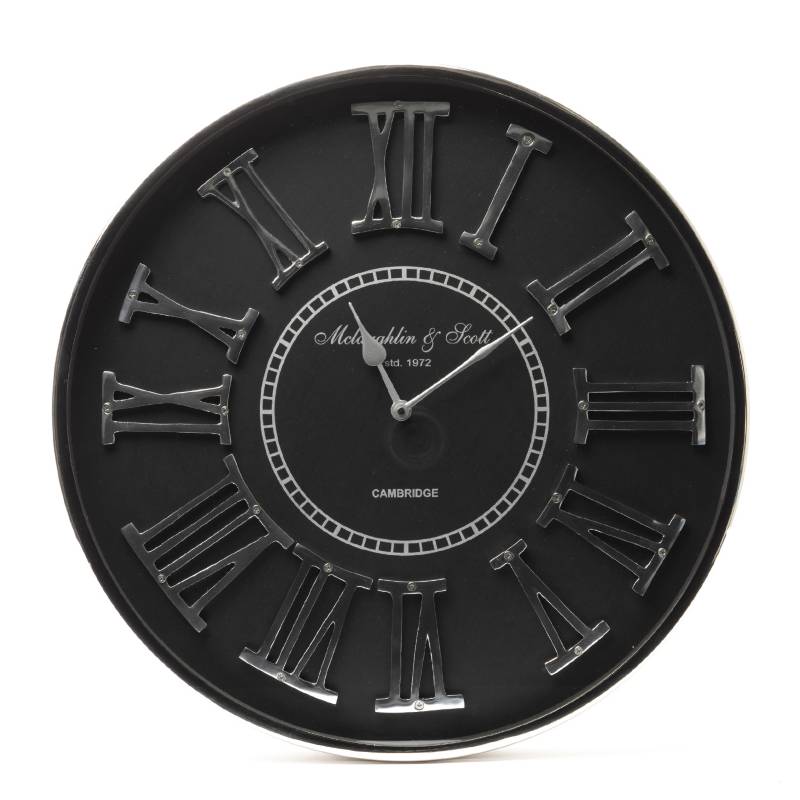 MICA - Reloj Negro 45x5x45cm