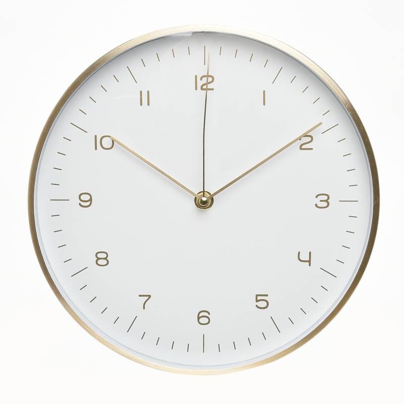 MICA - Reloj Dorado Blanco 31cm