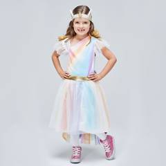 Disfraz De Angel Arcoiris para Niña