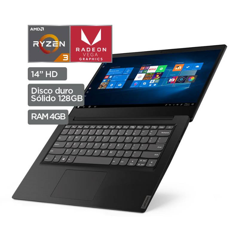 LENOVO - Laptop IdeaPad S145 Ryzen3 4GB RAM 128GB SSD