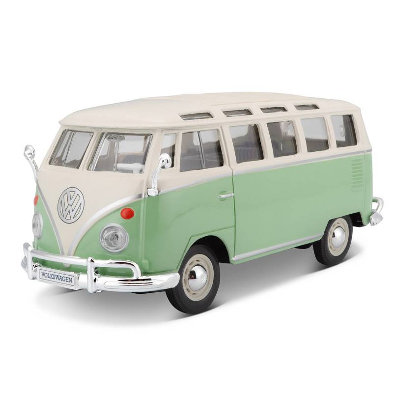 MAISTO - Vehiculo de Juguete Volkswagen Van Samba Coleccionable 1:24