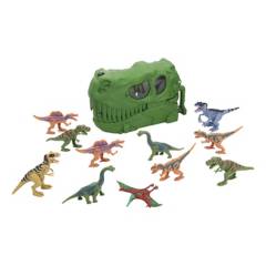 DINO VALLEY - Set de Juguetes Maleta con 11 Dinosaurios