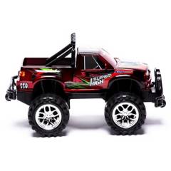 POWCO - Vehiculo de Juguete Fricción Camioneta Monster Rojo 30cm