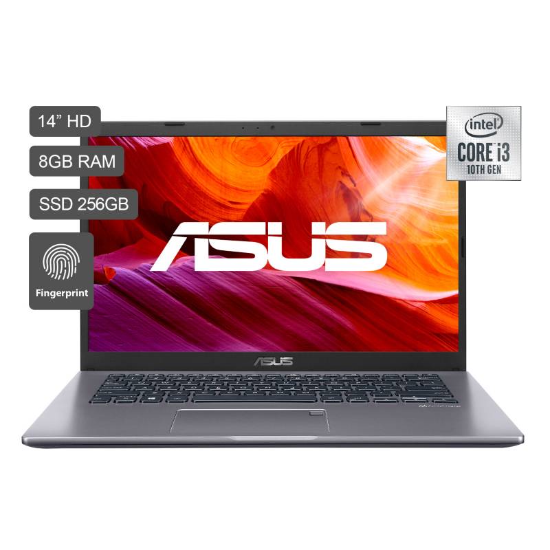 ASUS - Laptop VivoBook 14" Core i3 10ma Gen 8GB RAM 256GB SSD - Lector Huella Digital
