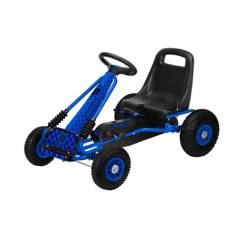 SCOOP - Carrito a Pedales para Niños Go Kart Azul