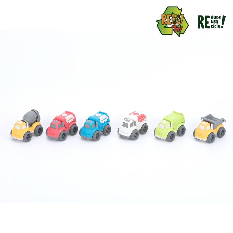 KIDS N PLAY - Vehiculo A Control Remoto Pack X 6 Camiones Pequeños Ecotoys