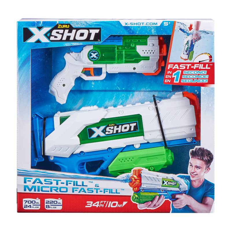 X-SHOT - Pack Pistolas de Agua Fast Fill