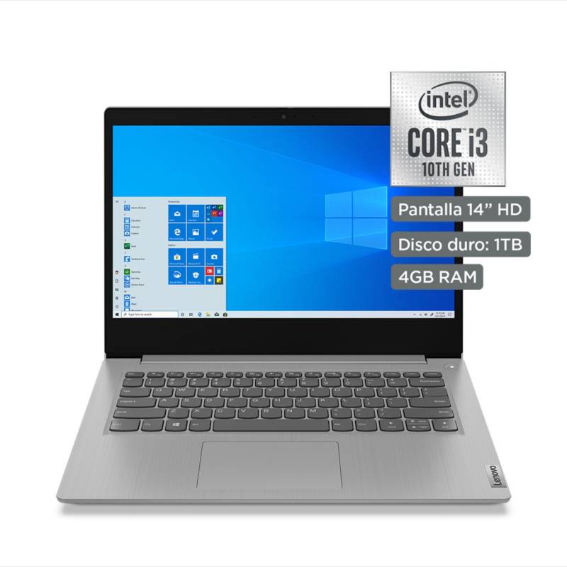 LENOVO - Laptop 14" IdeaPad Core i3 10ma Gen 4GB RAM 1TB - Pantalla HD