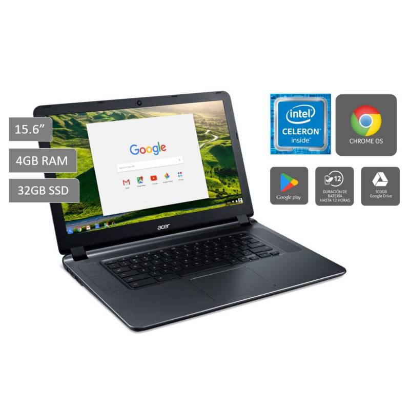 ACER - Chromebook Acer 15.6" Celeron 4GB 32GB 
