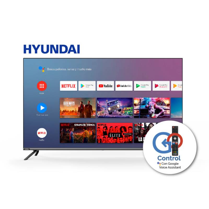 HYUNDAI - Televisor 50" 4K Ultra HD Smart Android TV HYLED5015A4KM