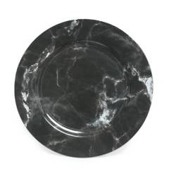 ROBERTA ALLEN - Plato de Sitio Marmol Negro 33 cm