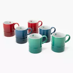 BENETTON - Mugs Porcelana x6 Stack Colores