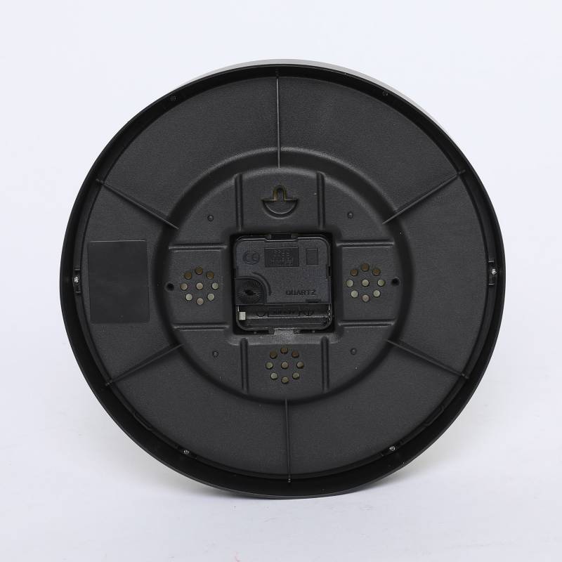 MICA - Reloj de Pared Negro 30x30cm