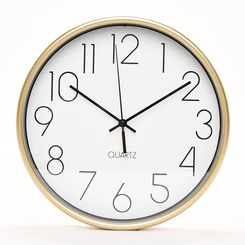 MICA - Reloj de Pared Dorado 30x30cm