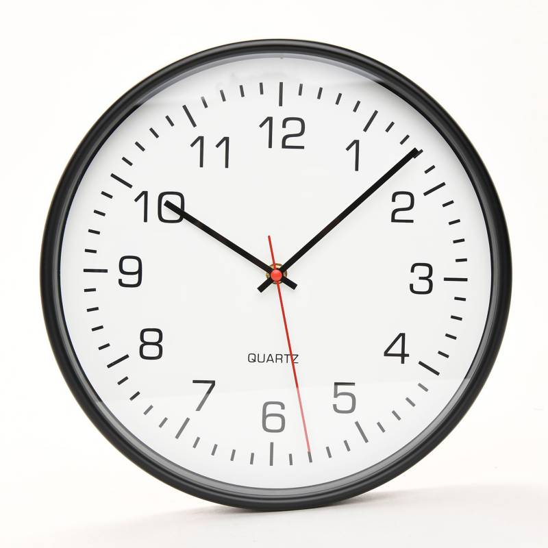 MICA - Reloj de Pared Negro 30cm