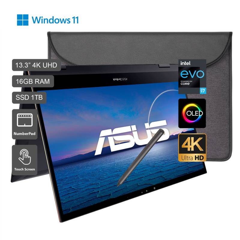 ASUS - ZenBook Flip S13 OLED UX371 13.3" Intel Core i7 - Pantalla táctil